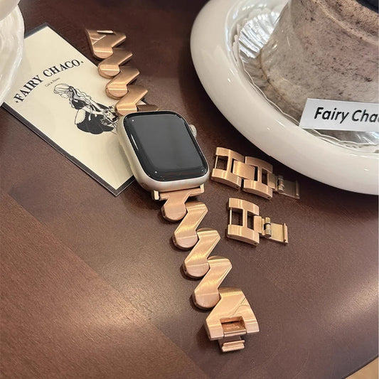 Steel Strap For Apple Watch Band Series 11/10/9/8/7/6/5/4/ SE / Ultra 1/2/3