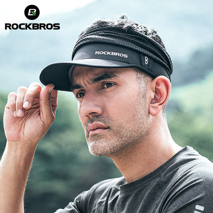 ROCKBROS Summer Sun Protection Cap with Cooling Ice Silk and Adjustable Design