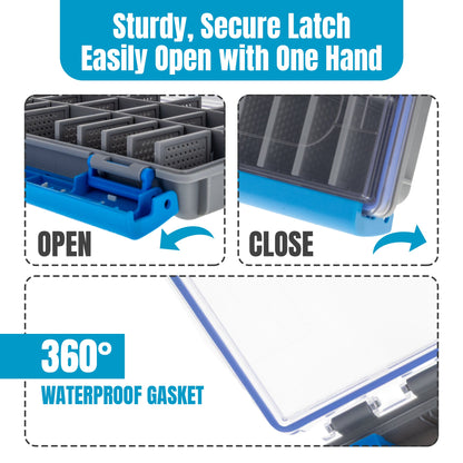 Reaction Tackle Ultra Elite Tackle Tray- Water Resistant with Single Clip Design - New