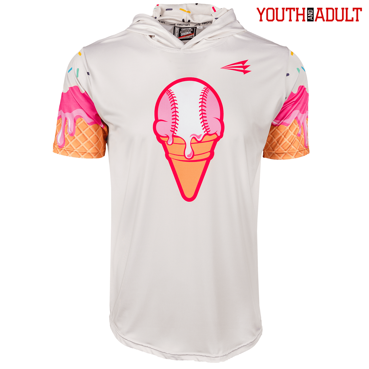 Cream City Baseball Ice Cream HyperMAX Short Sleeve Hoodie