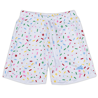 Sprinkles and Seams Mesh Lifestyle Baseball Shorts
