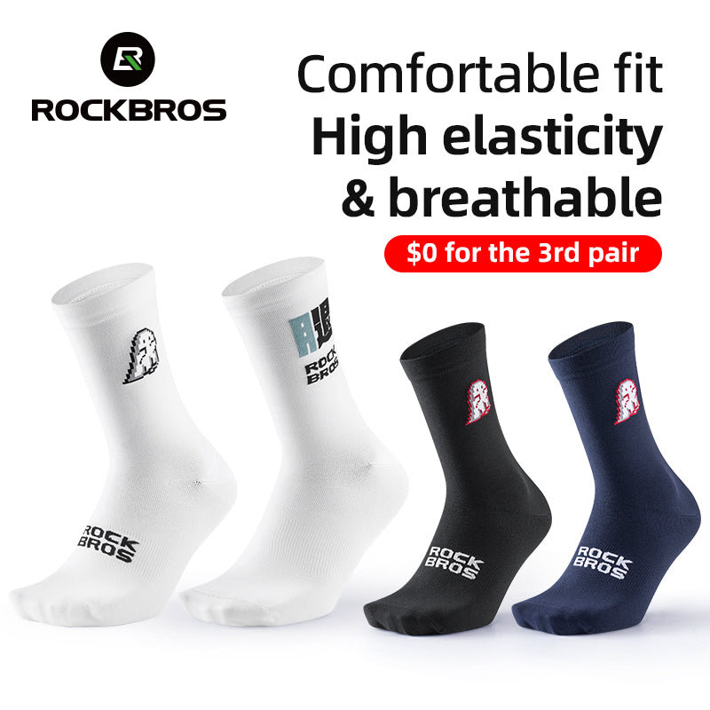 ROCKBROS Breathable Cycling Socksfor Men Women Comfortable, Durable and Stylish