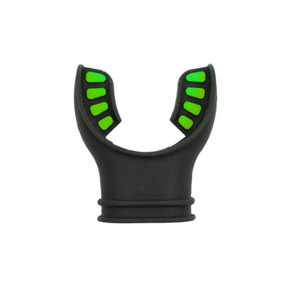 Scuba Diving Black Silicone Octopus Snorkel Mouthpiece Color Tab & Regulator Tie