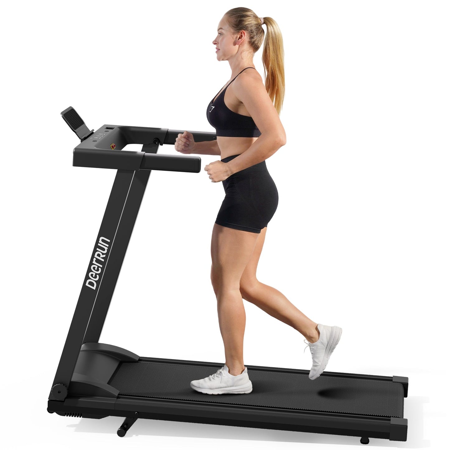 DeerRun A1 Series 6% Incline Foldable Treadmill——Upgraded Chip & NFC Support | 300Lbs-350Lbs, 7.5mph-10mph