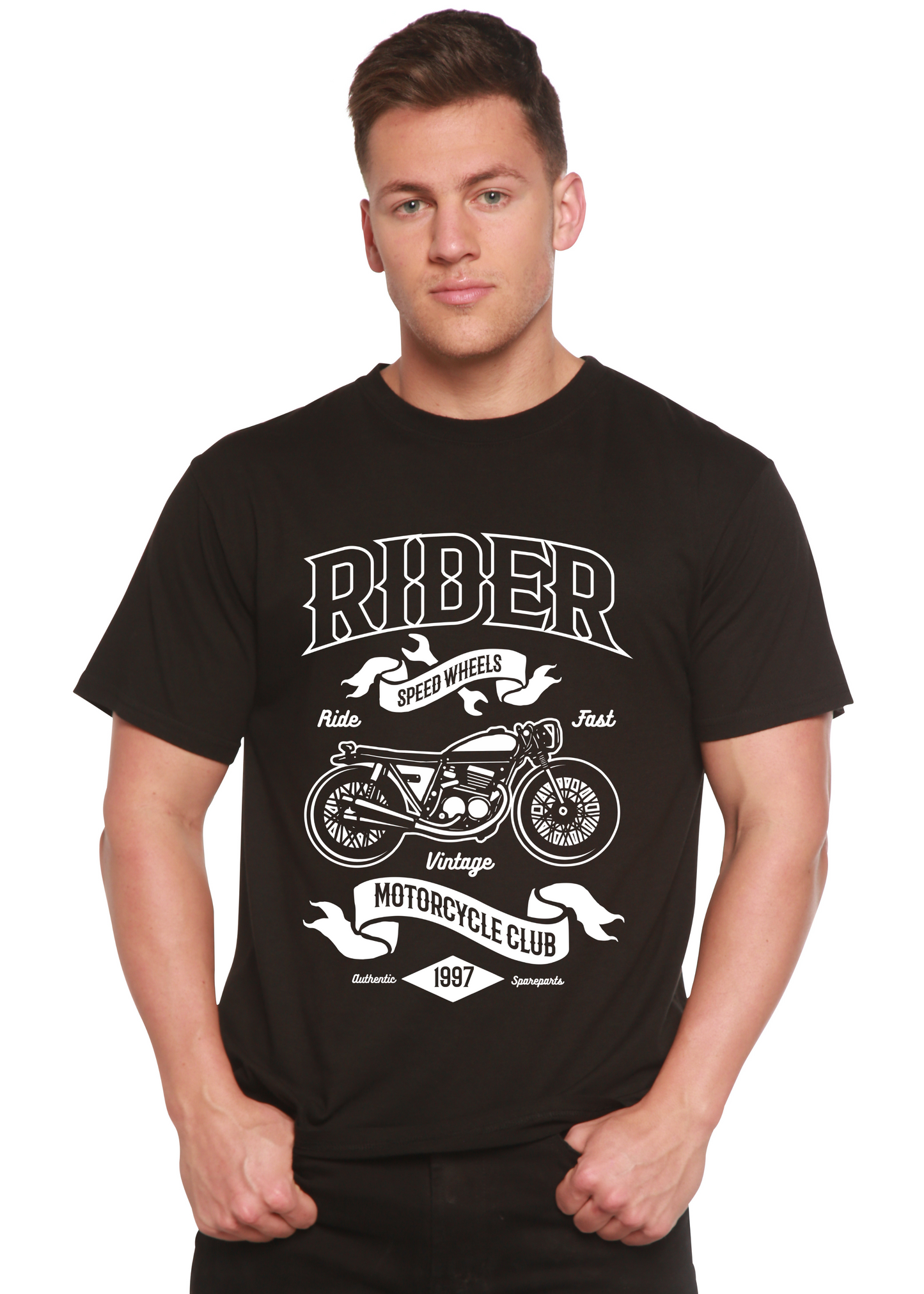 Rider Spun Bamboo® Men's Bamboo Viscose/Organic Cotton Short Sleeve Graphic T-Shirt