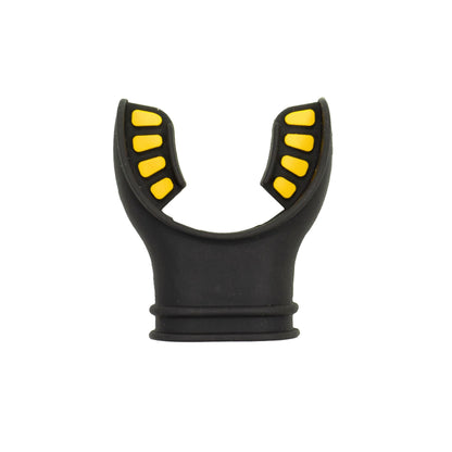 Scuba Diving Black Silicone Octopus Snorkel Mouthpiece Color Tab & Regulator Tie