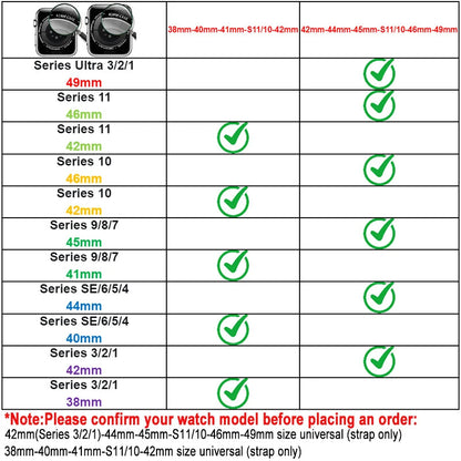 Steel & Silicone Apple Watch Band Series 11/10/9/8/7/6/5/4/ SE / Ultra 1/2/3