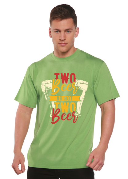 Two Beer Men's Bamboo Viscose/Organic Cotton Short Sleeve Graphic T-Shirt