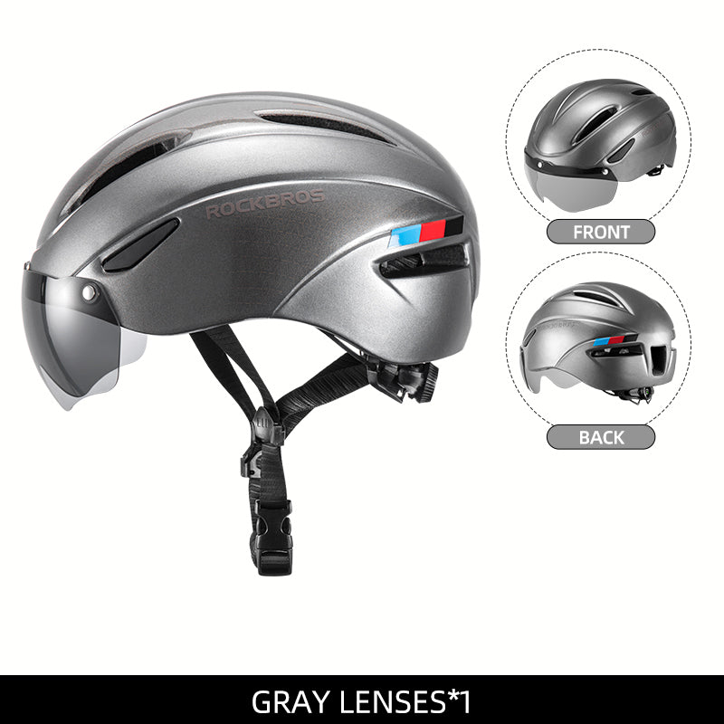 ROCKBROS Ultralight Magnetic Goggles Cycling Helmet