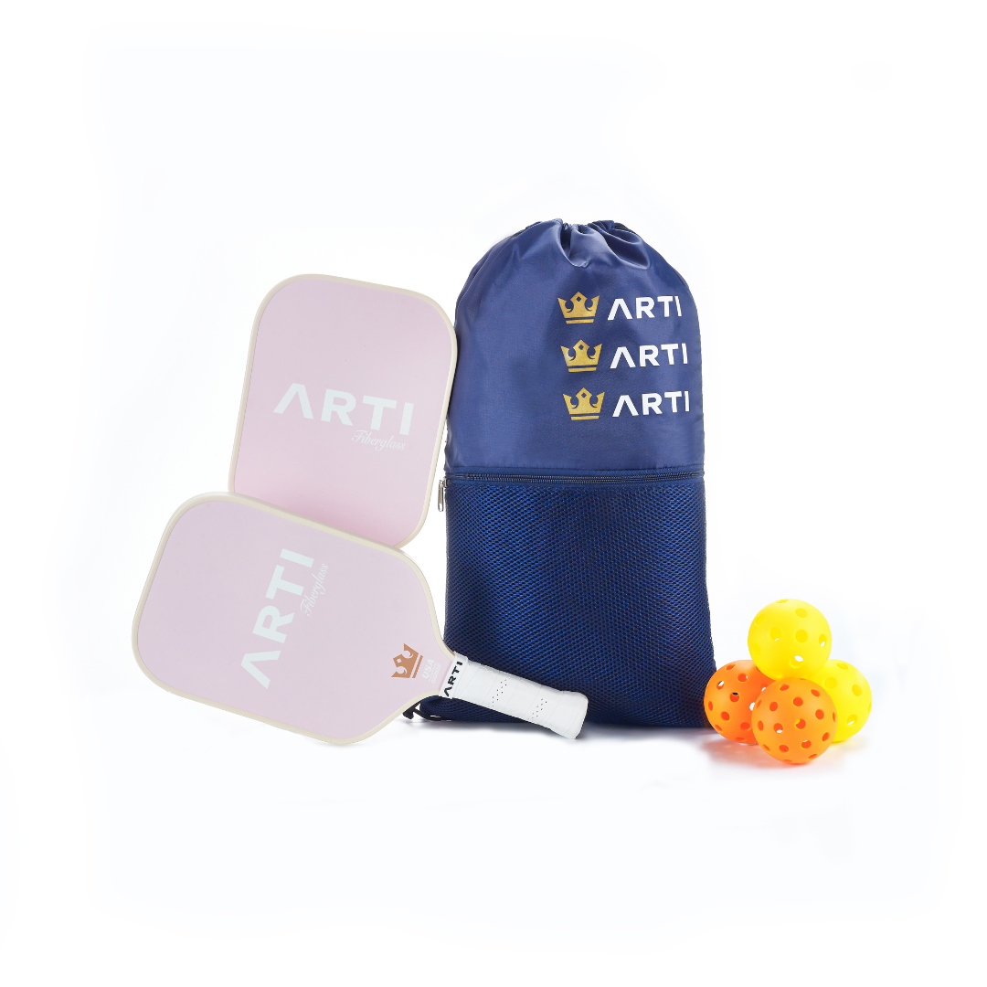 ARTI Fiberglass "Valentine's" Pickleball Paddle Set
