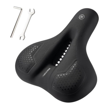 ROCKBROS Comfort Gel Bike Seat Breathable Waterproof Saddle Cruiser/Mountain/Fat Bikes - Triathlete Store