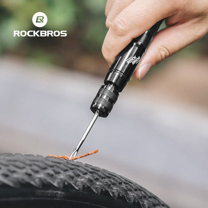 ROCKBROS Vacuum Aluminum Alloy Tire Repair Tool Compact  Portable