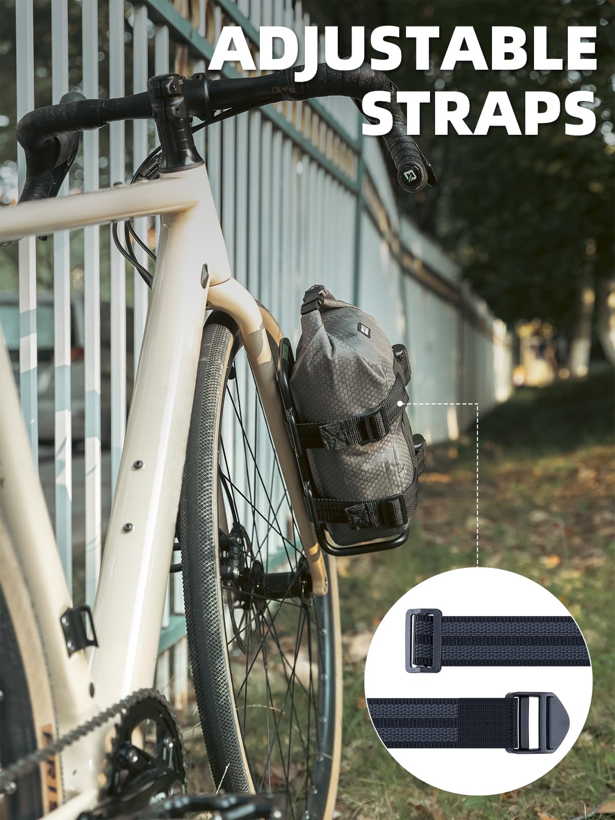 ROCKBROS Front Bike Rack Aluminum Alloy Luggage Touring Carrier Racks 6.6lbs