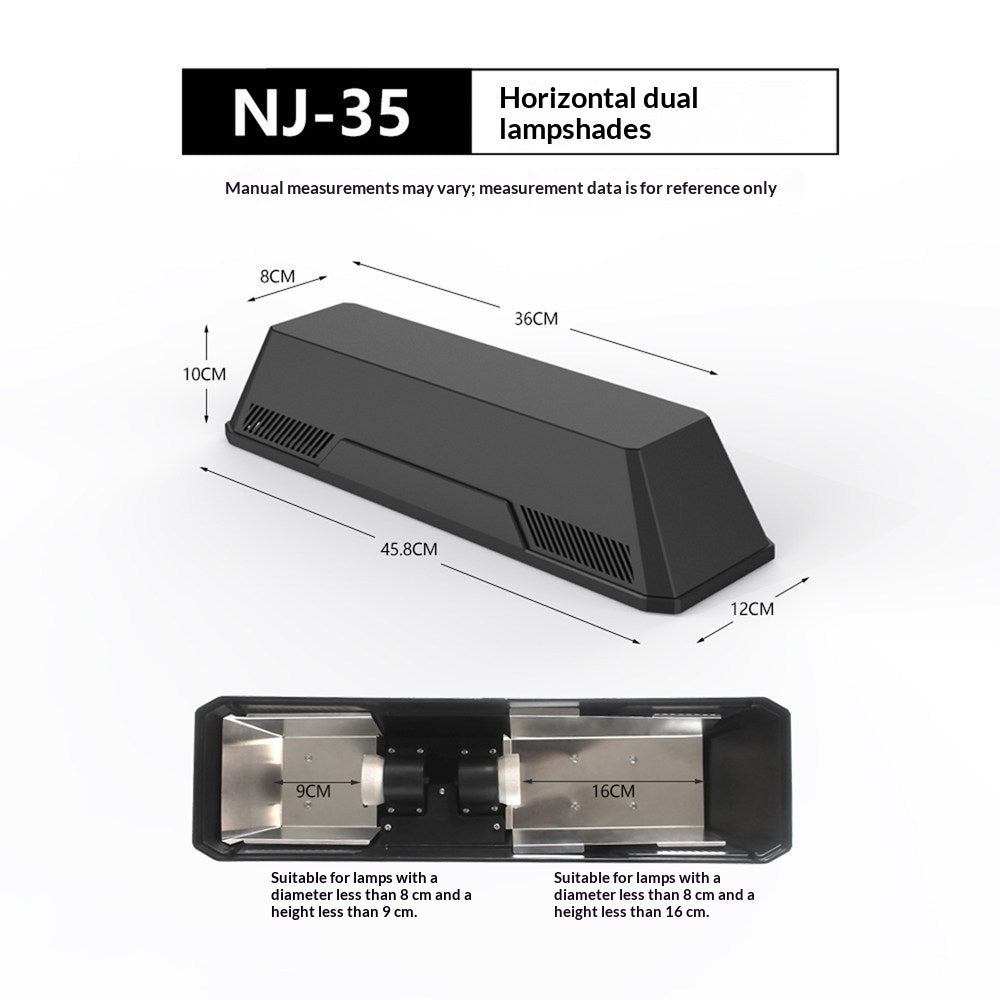 Horizontal Dual Bulb Fixture