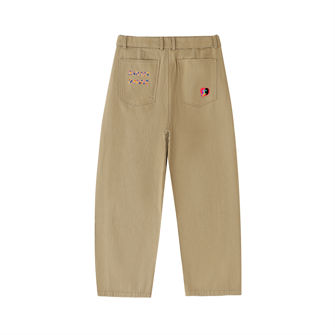 RaTChet BunneeZ Belted Barrel-leg Chino Pants