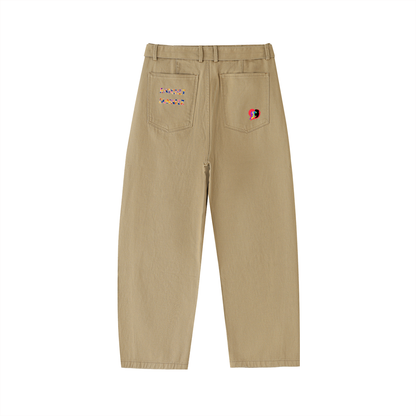 RaTChet BunneeZ Belted Barrel-leg Chino Pants
