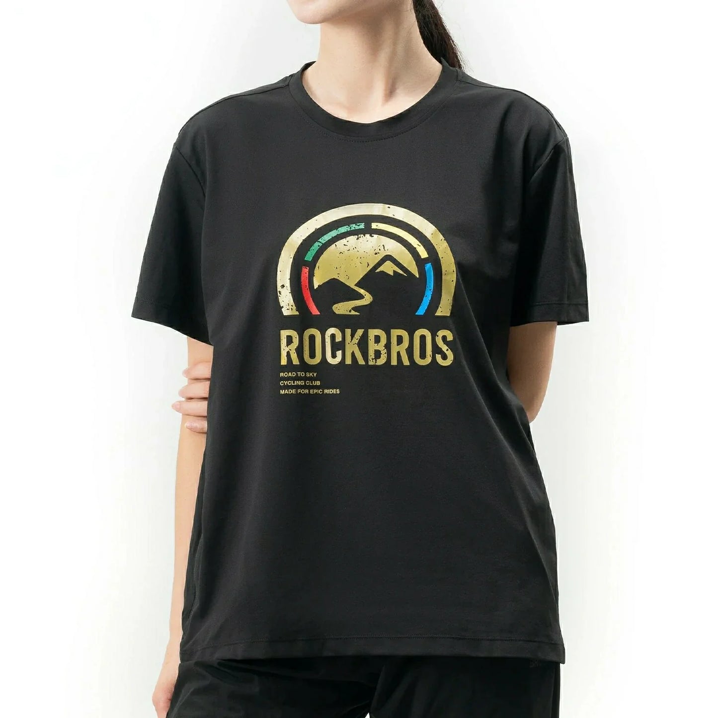 ROCKBROS Road-to-Sky Shirt Unisex Quick Dry Moisture Wicking Breathable Stretch Short Sleeve