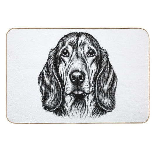 Basset Hound  Repositionable Bath Mat