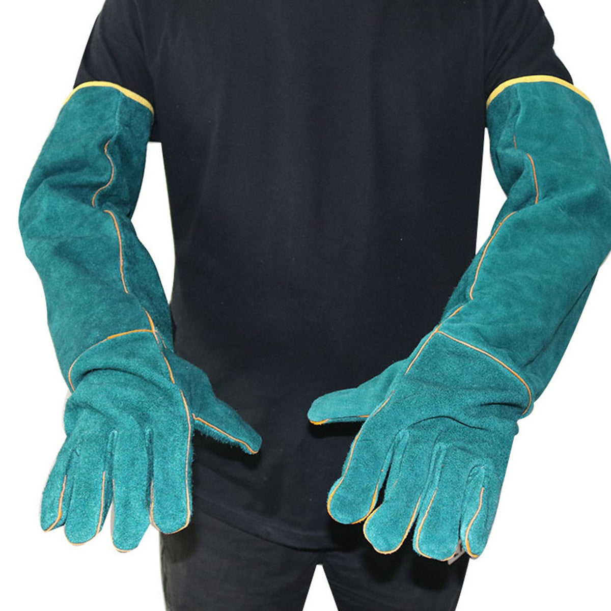 Reinforced Cowhide Extended Handling Gloves
