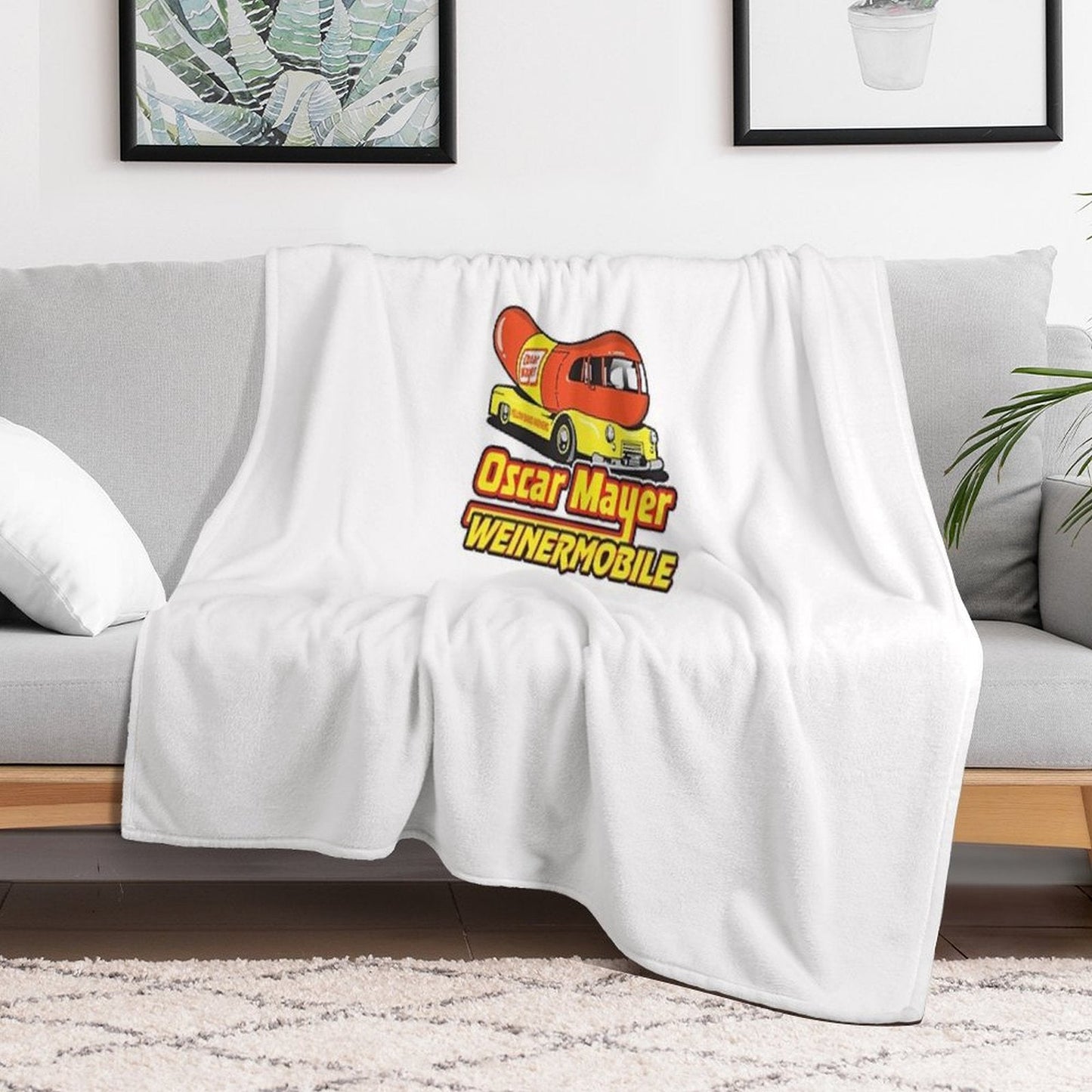 Oscar Mayer Wienermobile Throw Blanket
