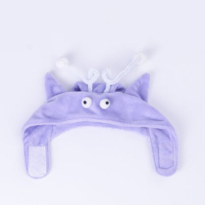 Cat Head Wearing Feather Stick