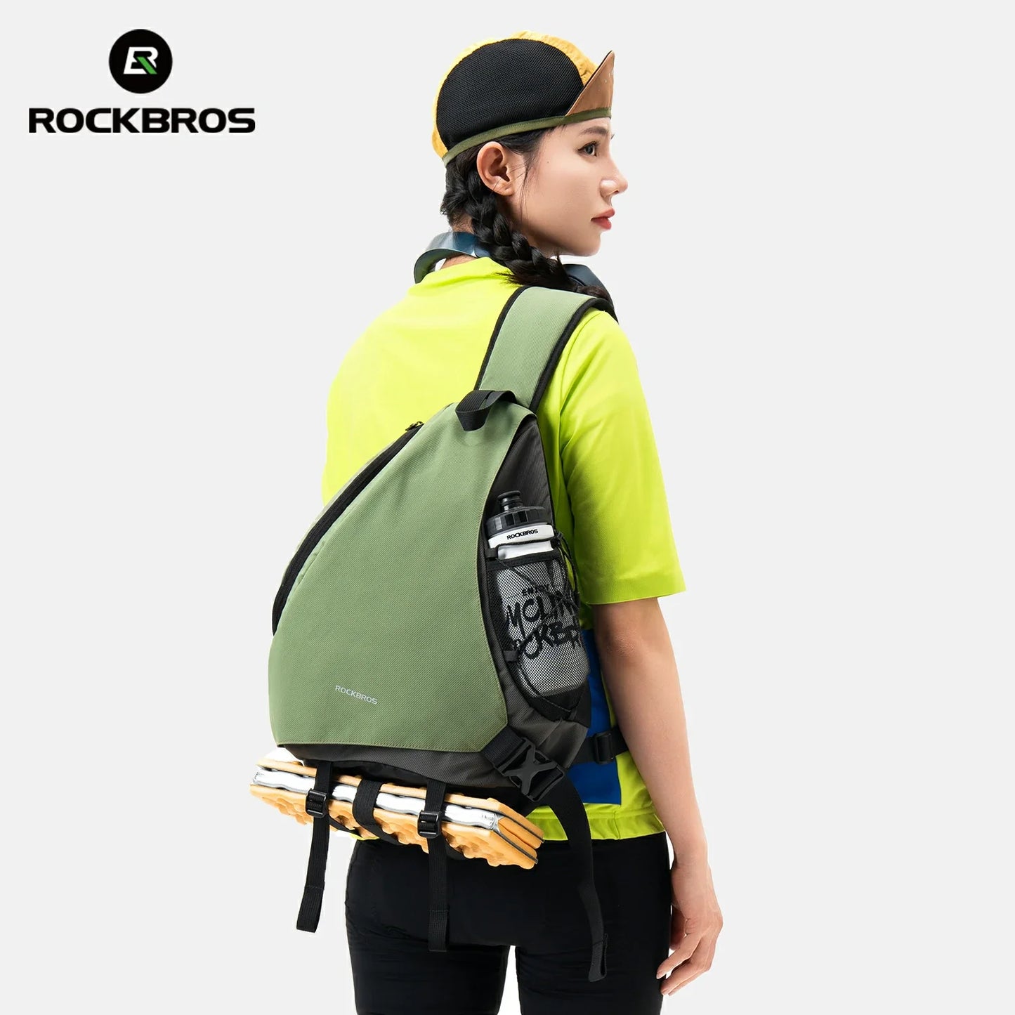 ROCKBROS 11.5L Sling Crossbody Backpack Shoulder Magnetic Buckle Travel Bag