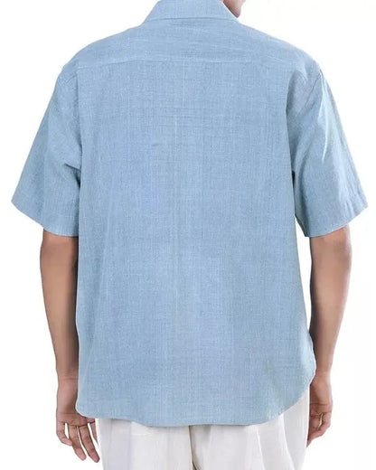 Access Hollywood Scott Evans Blue Floral Shirt