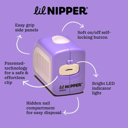 Baby Safe Electric Nail Trimmer - Infant & Toddler Size (Ages 5 & Under) - Lil Nipper