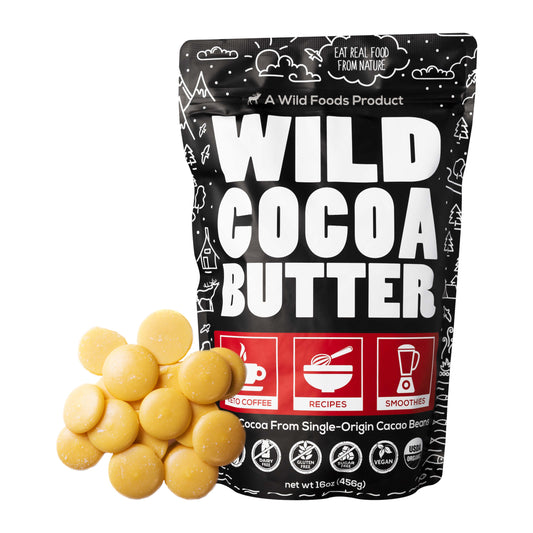Wholesale case of 6 - Cocoa Butter Wafers, Raw & Organic 16oz