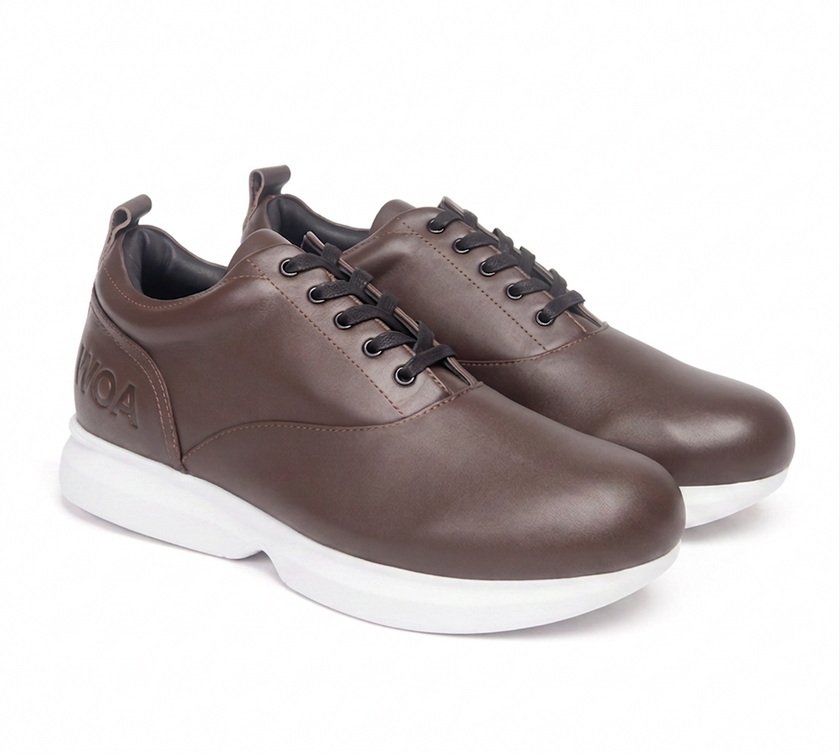 Brown & White All-Day WOA Dress Sneaker