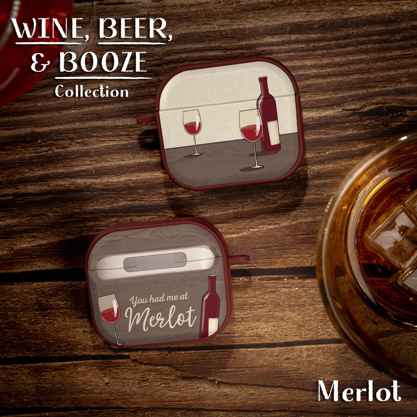 Wine, Beer, & Booze HDX Apple AirPods Gen 3 Case Cover