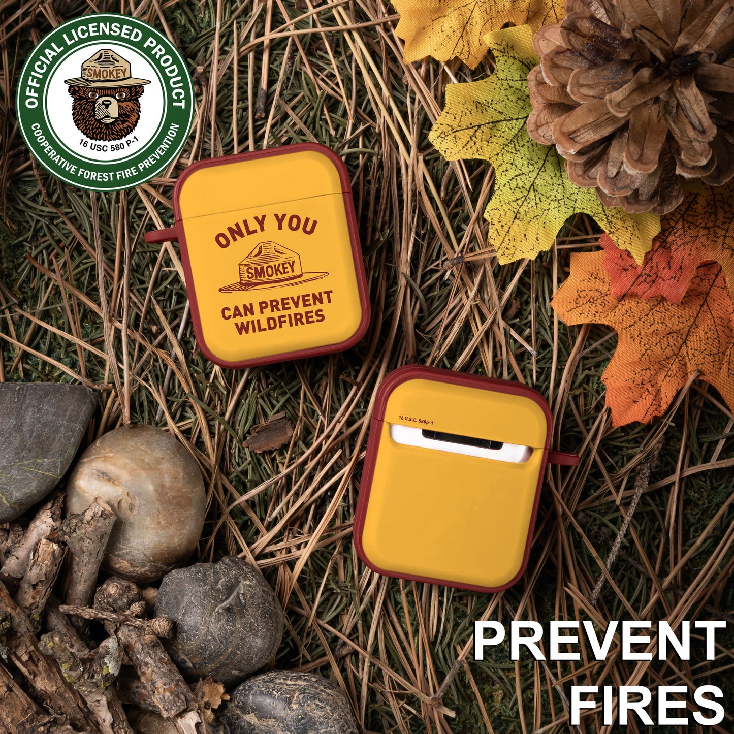 Smokey Bear Classic HDX Apple AirPods Gen 1 & 2 Case Cover