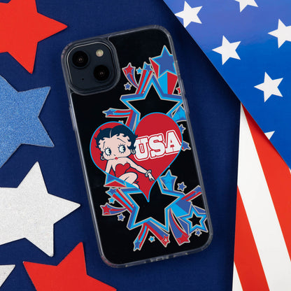 Betty Boop Red White & Boop HD Apple iPhone 13 Mag-Safe Phone Case