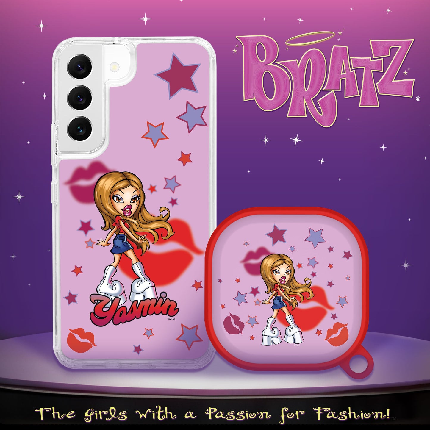 Bratz® Passion For Fashion HD Samsung Galaxy S22 Series and Buds Pro Combo Package