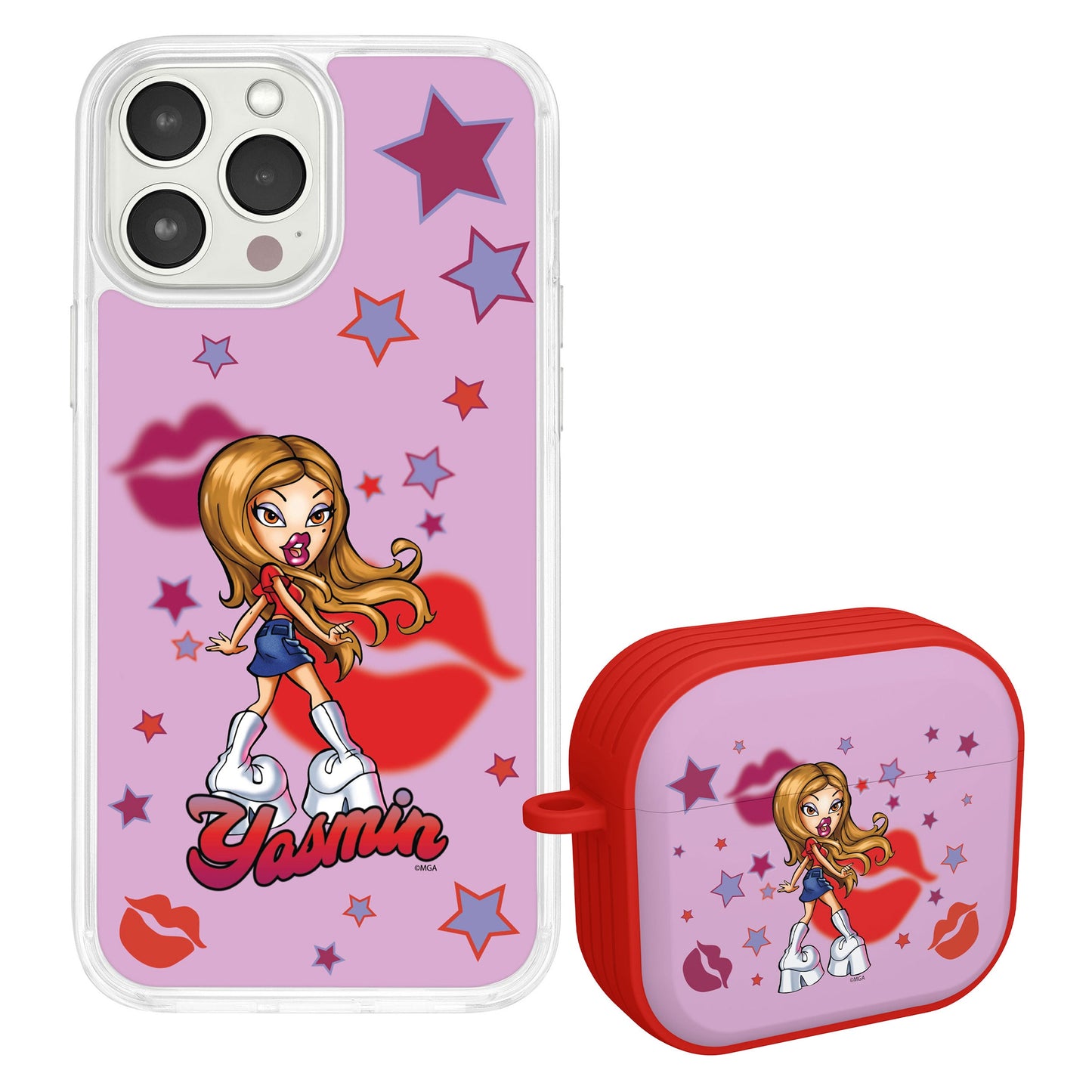 Bratz® Passion For Fashion HD Apple iPhone 15 Mag-Safe Phone Case and AirPods Gen 3 Combo Package