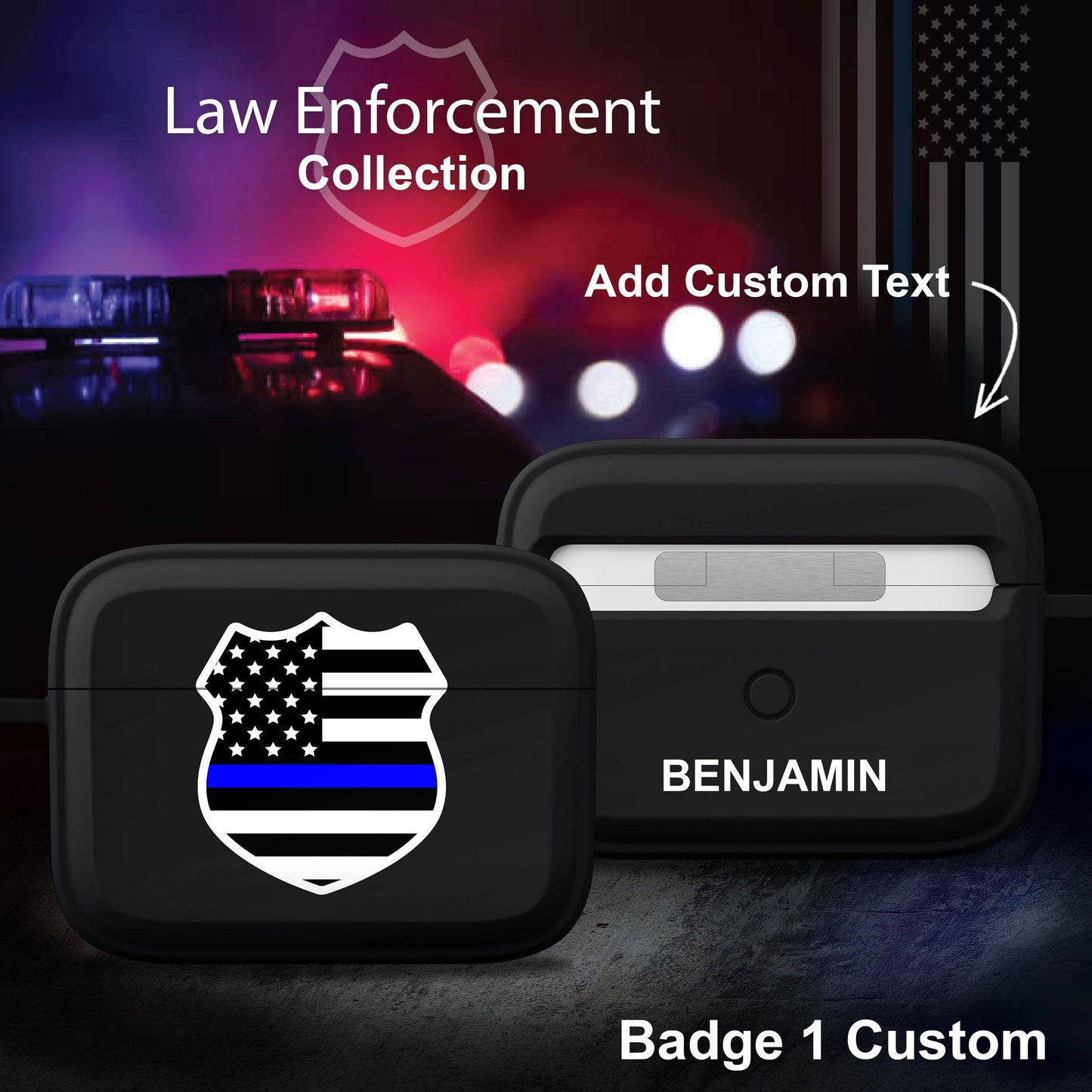 Law Enforcement HDX Apple AirPods Pro 1 & 2 Case Cover