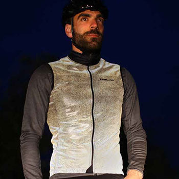 Nalini JALISCO Men's Wind Vest (Black) w/ Night Reflection S-3XL