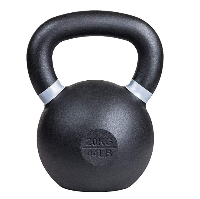 20 kg (44 lb) Powder-Coated Cast-Iron Kettlebell – Black | SoCal Kettlebellz