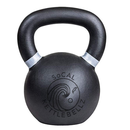 20 kg (44 lb) Powder-Coated Cast-Iron Kettlebell – Black | SoCal Kettlebellz
