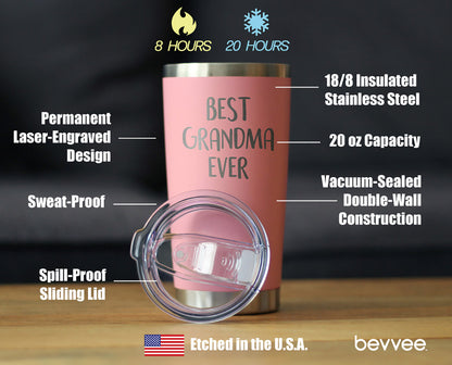 Best Grandma Ever - 20 oz Coffee Tumbler
