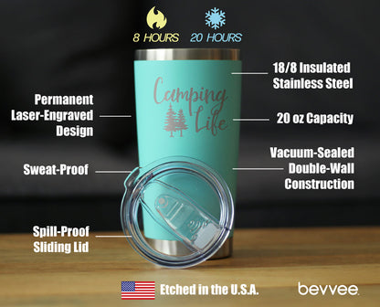 Camping Life - 20 oz Coffee Tumbler