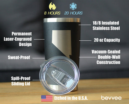Nevada State Outline - 20 oz Coffee Tumbler