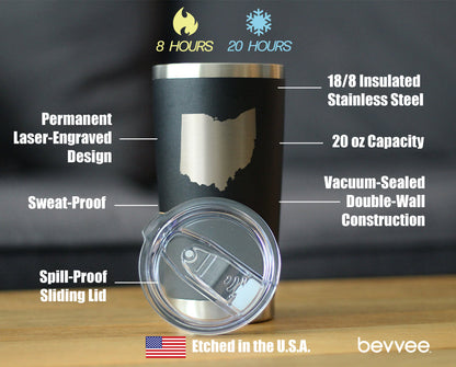 Ohio State Outline - 20 oz Coffee Tumbler