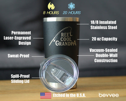 Reel Cool Grandpa - 20 oz Coffee Tumbler