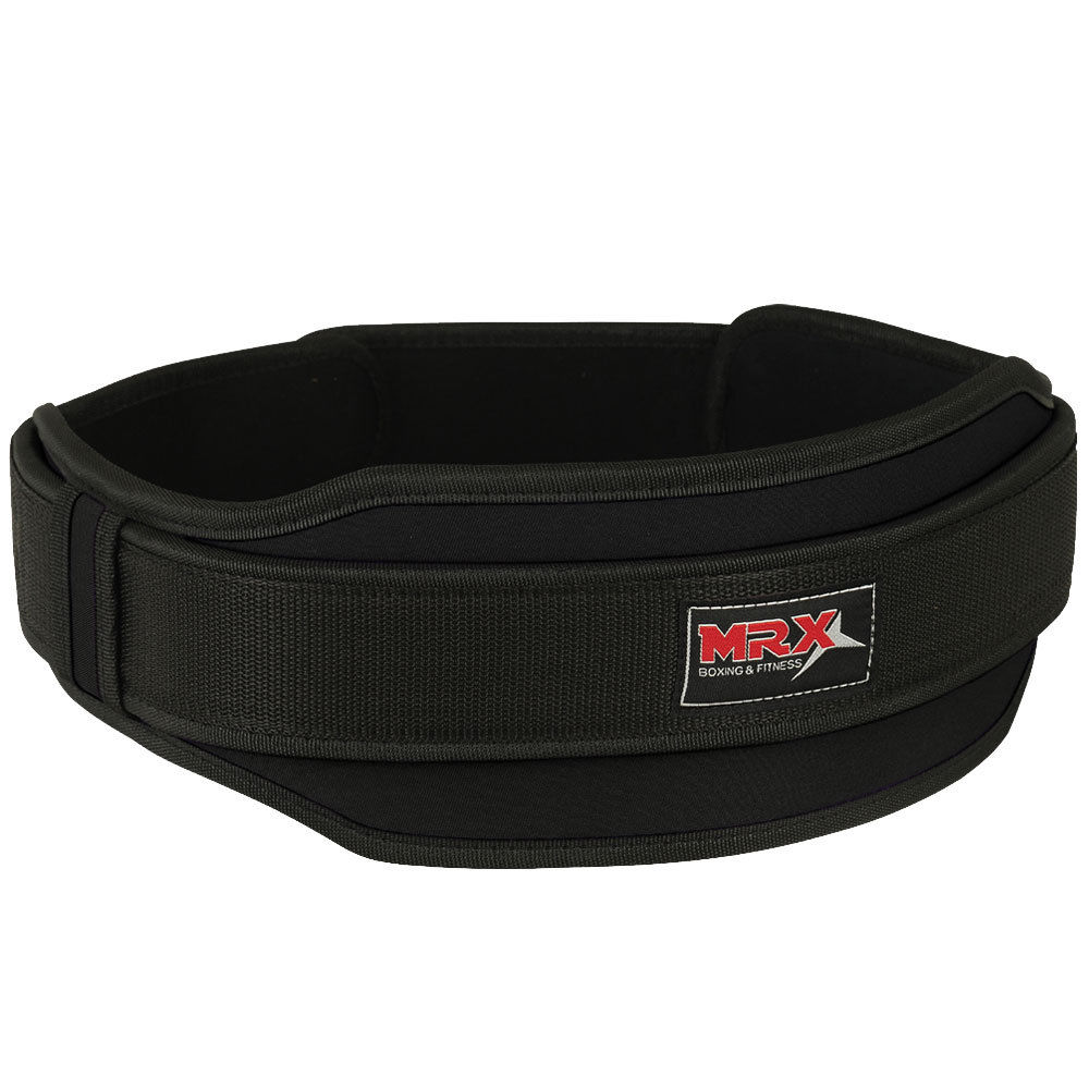 MRX Weight Lifting Belt With Double Back Support Bodybuilding Gym Training Belt 5" Wide All Sizes - Triathlete Store