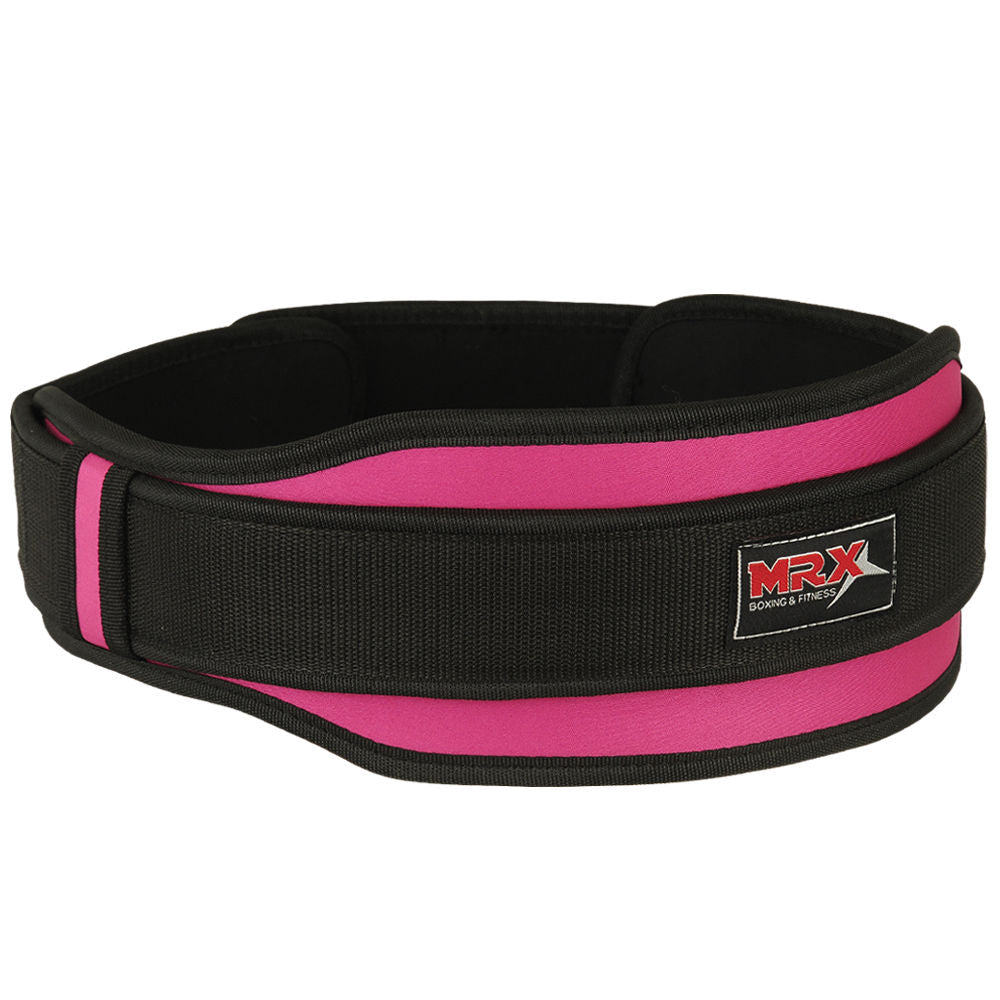 MRX Weight Lifting Belt With Double Back Support Bodybuilding Gym Training Belt 5" Wide All Sizes - Triathlete Store