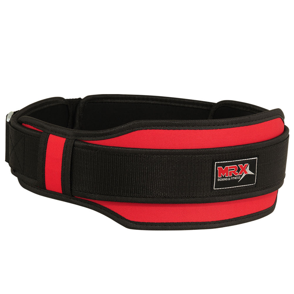 MRX Weight Lifting Belt With Double Back Support Bodybuilding Gym Training Belt 5" Wide All Sizes - Triathlete Store