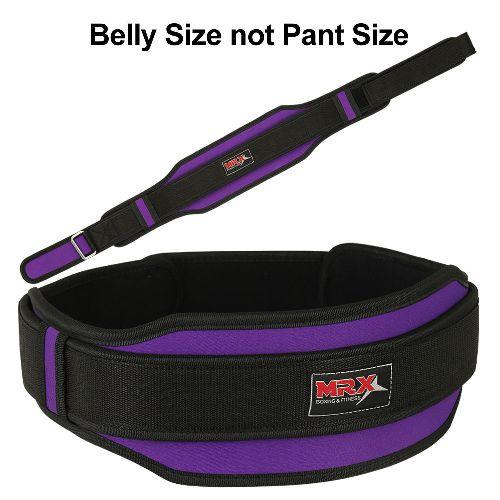 MRX Weight Lifting Belt With Double Back Support Bodybuilding Gym Training Belt 5" Wide All Sizes - Triathlete Store