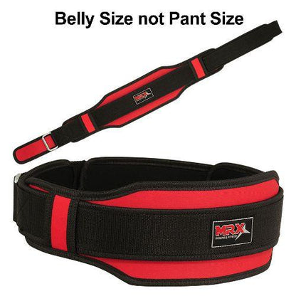 MRX Weight Lifting Belt With Double Back Support Bodybuilding Gym Training Belt 5" Wide All Sizes - Triathlete Store
