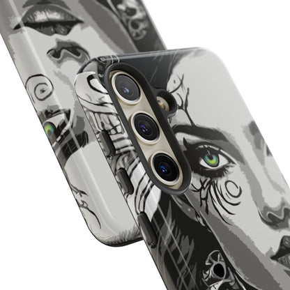 Green Eyed Devilish Beauty Tough Phone Case